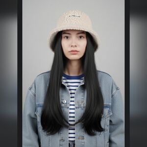 Bucket hat Wig